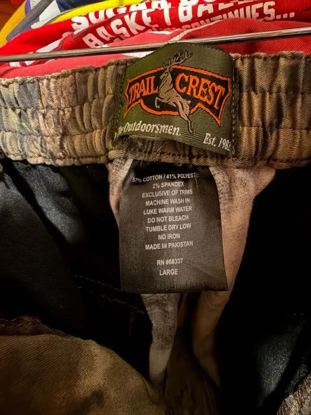 Trailcrest Mossy Oak Camouflage Cargo Hunting Pants Large